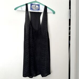 Joie 100% silk snake skin grey tank. Size M.
